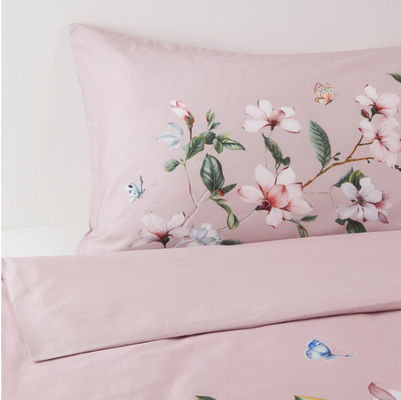 Final de algodão Impressão de casa têxtil 4 peças lençol de cama cobertor de cobertor Design personalizável